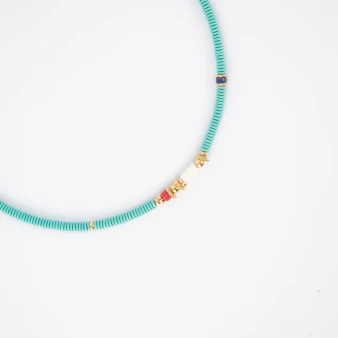 Papeete gold necklace - Zag...