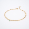 Nalia gold anklet chain - Zag Bijoux