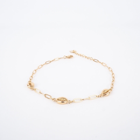 Sanae gold anklet chain - Zag Bijoux