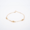 Chaine de cheville Sanae en acier or jaune - Zag Bijoux