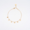 Chaine de cheville Helena en acier or jaune - Zag Bijoux