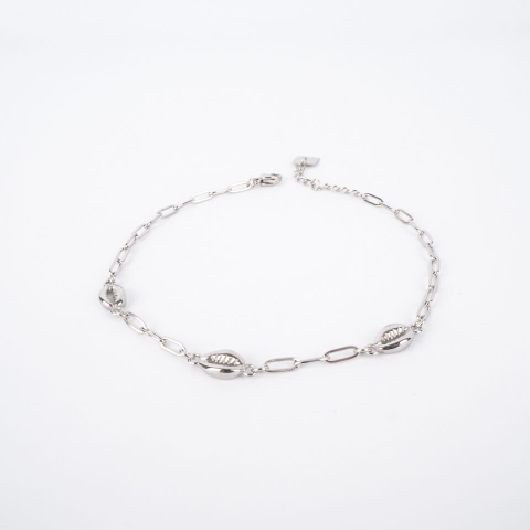 Sanae silver anklet chain - Zag Bijoux