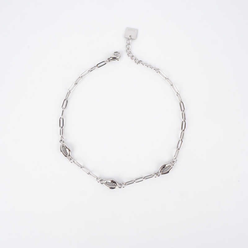 Sanae silver anklet chain - Zag Bijoux