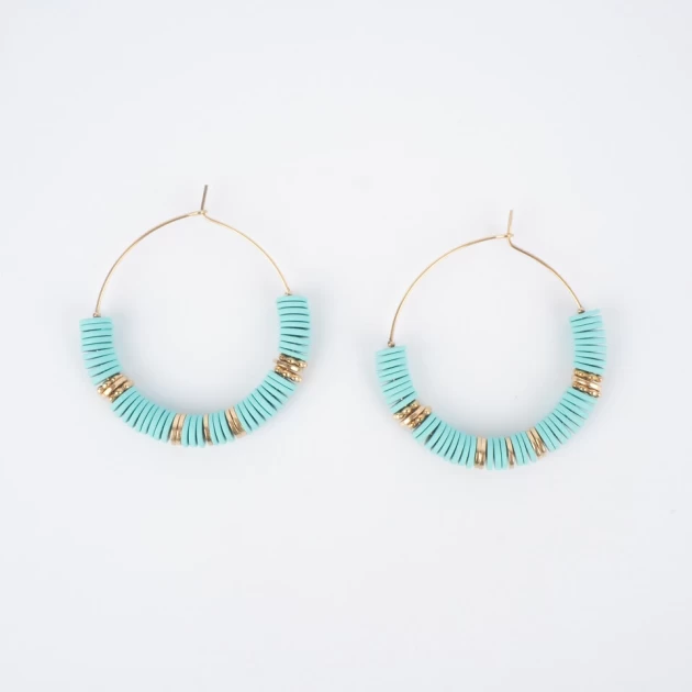 Vaiana gold hoop earrings -...