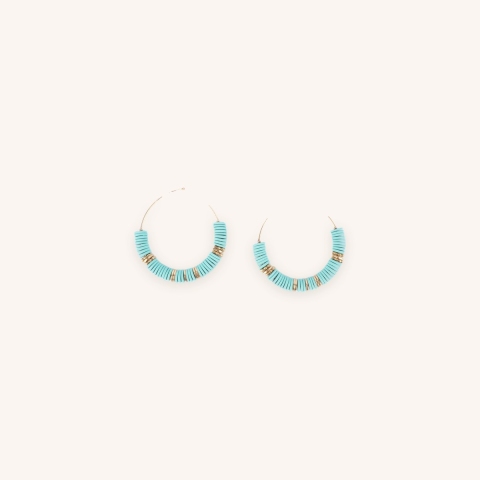 Vaiana gold hoop earrings - Zag Bijoux