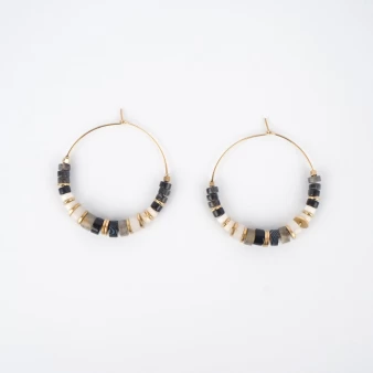 Kala gold hoop earrings - Zag Bijoux