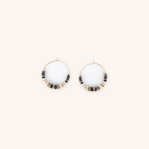 Kala gold hoop earrings - Zag Bijoux