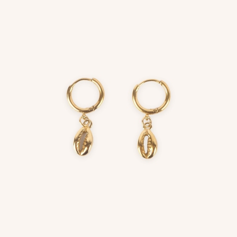 Sanae gold hoop earrings - Zag Bijoux