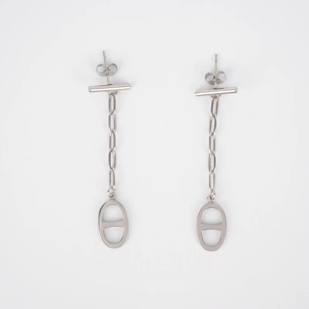 Marina silver earrings -...