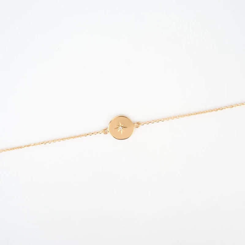 Gold-plated celestial bracelet - Pomme Cannelle