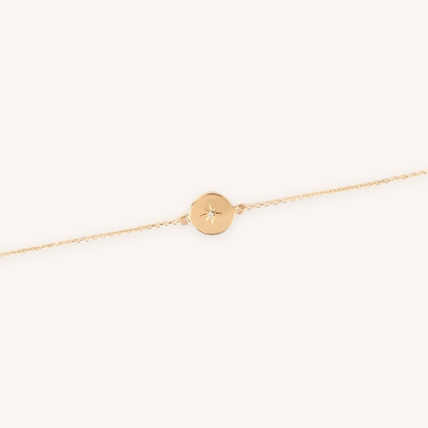 Bracelet céleste plaqué or - Pomme Cannelle