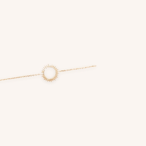 Bracelet soleil en plaqué or - Pomme Cannelle