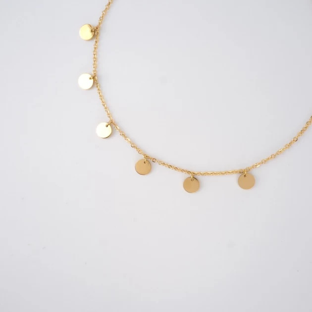 Helena gold anklet chain -...