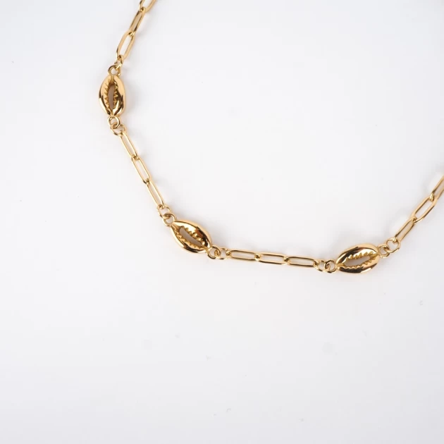 Sanae gold anklet chain -...