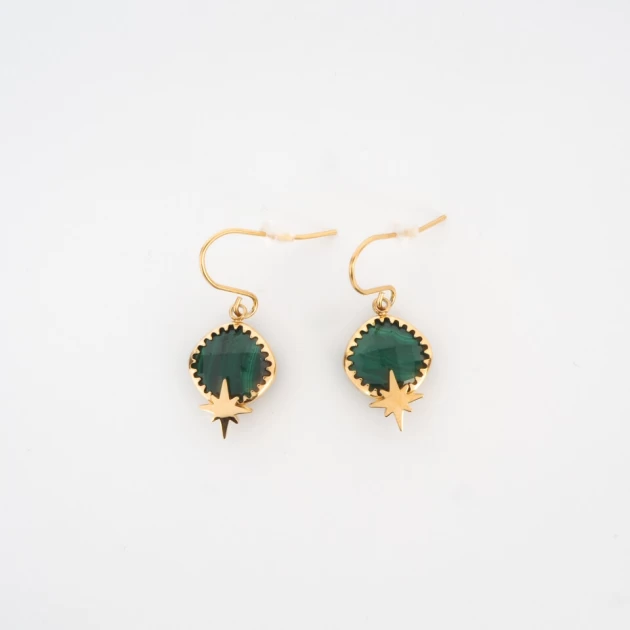 Horizon green gold earrings...