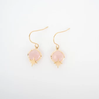 Horizon pink gold earrings...