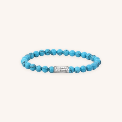 Turquoise Delight 6mm stone bracelet - Rebel & Rose