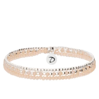 Bracelet élastique Heaven beige clair - Doriane Bijoux