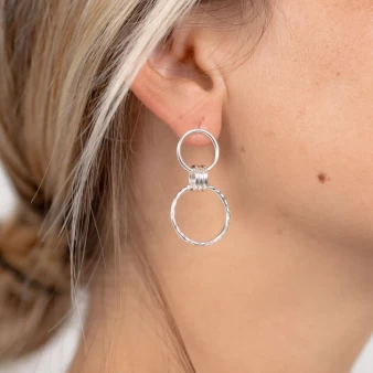 Nancy silver earrings - Doriane Bijoux