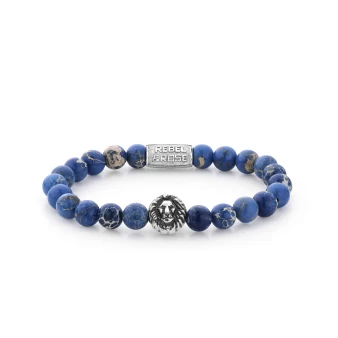 Universe Blue lion head stone bracelet - Rebel & Rose