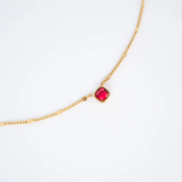 Amael red gold necklace -...