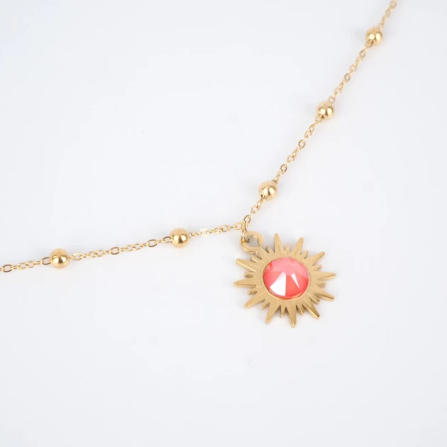 Mino red gold necklace -...