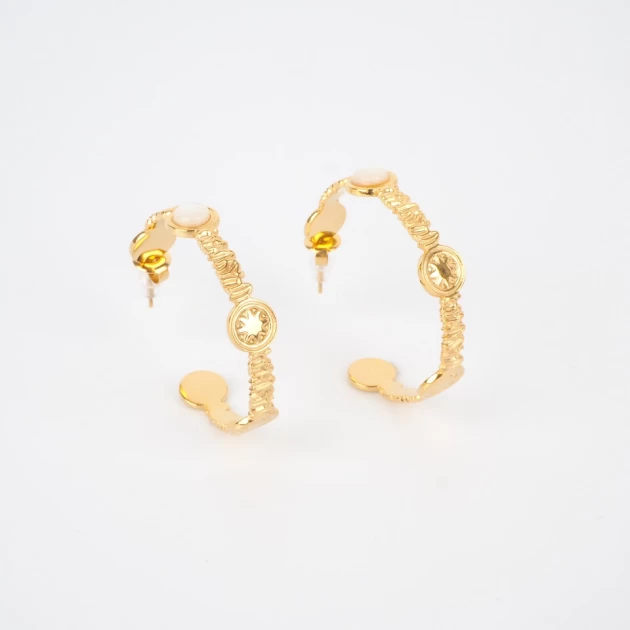 Marilyn gold hoops earrings - Bohm Paris