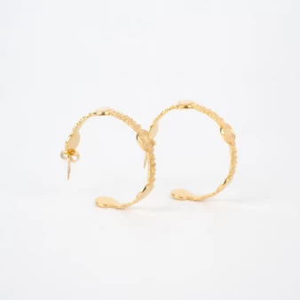 Marilyn gold hoops earrings - Bohm Paris