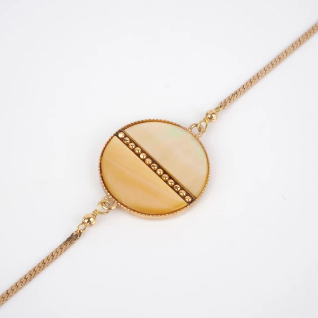 Sunny pearl gold bracelet -...