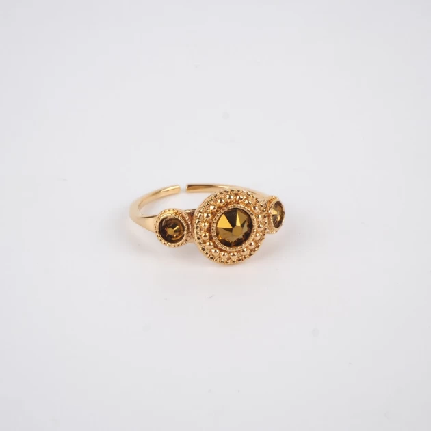 Sparkling gold ring -...