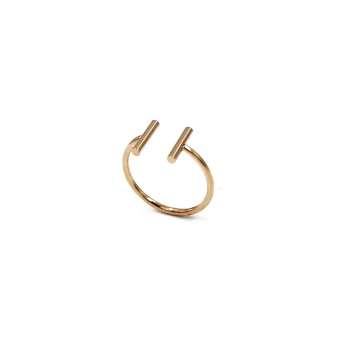Double stripe rose gold ring - Zag Bijoux