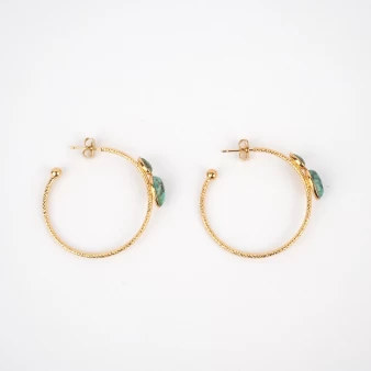 Gold hoop jasper laureline...