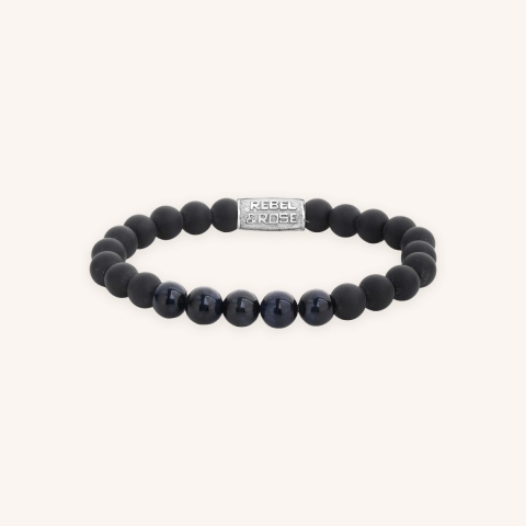 Matt Blue Night 8mm bracelet - Rebel & Rose