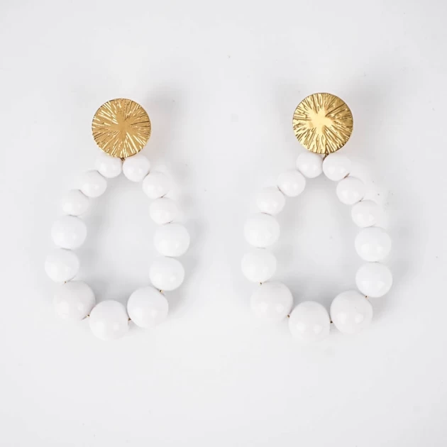 White Adonis earrings in...