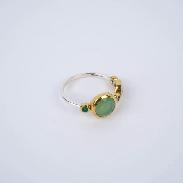 Green Fortune ethnic ring...
