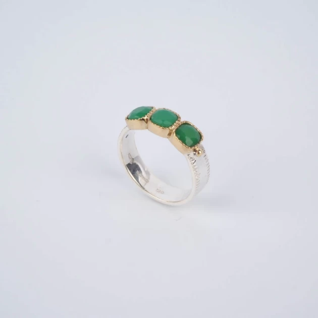 Green Uma ethnic ring in...