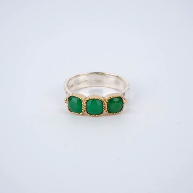 Green Lavinia ethnic ring...