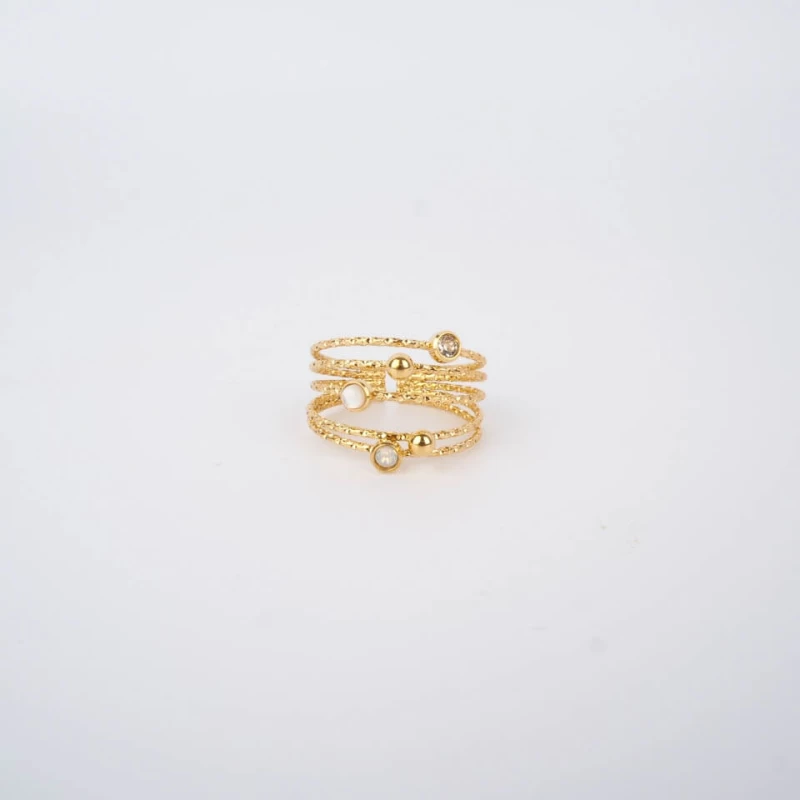 Ninon ring gold steel - Zag Bijoux Ninon ring gold steel - Zag Bijoux