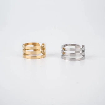 Judy steel gold ring - Zag Bijoux