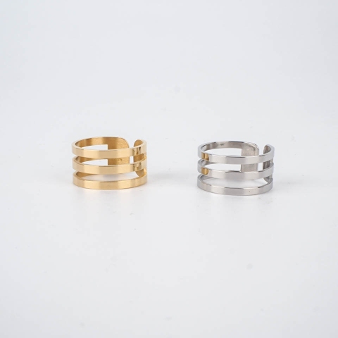 Judy steel gold ring - Zag Bijoux