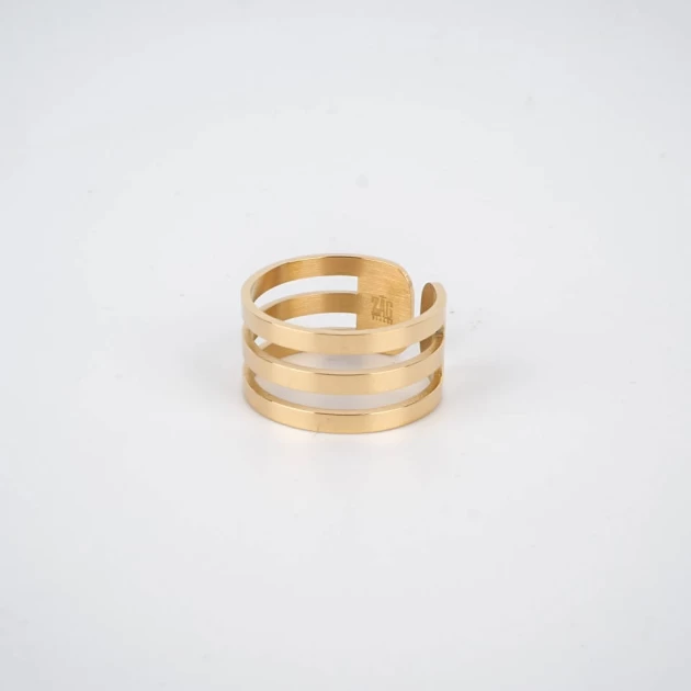 Judy steel gold ring - Zag...