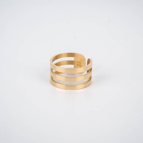 Judy steel gold ring - Zag Bijoux