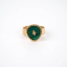 Bague Esther verte acier or - Zag Bijoux