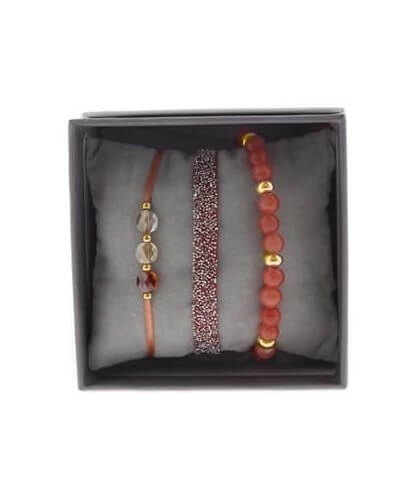 Strass box 3 beige rose - Les Interchangeables