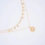 Episun gold double row necklace - Pomme Cannelle