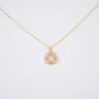 Gold-plated Sun necklace - Pomme Cannelle