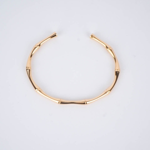 Bracelet jonc bambou plaqué or - Pomme Cannelle