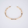 Gold-plated bamboo bangle bracelet - Pomme Cannelle