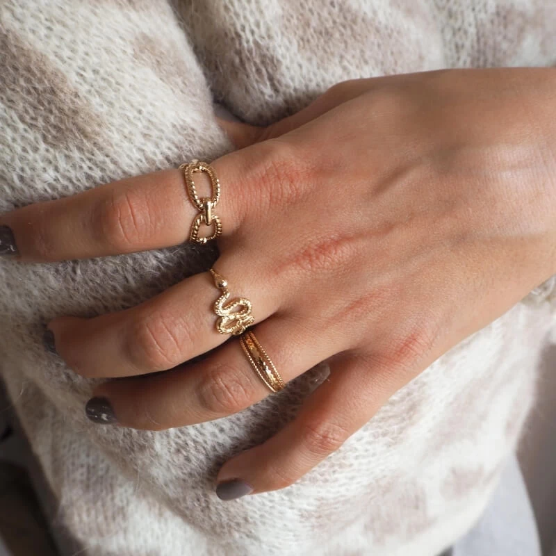 Mini gold plated Eoline ring - Pomme Cannelle Mini gold plated Eoline ring - Pomme Cannelle