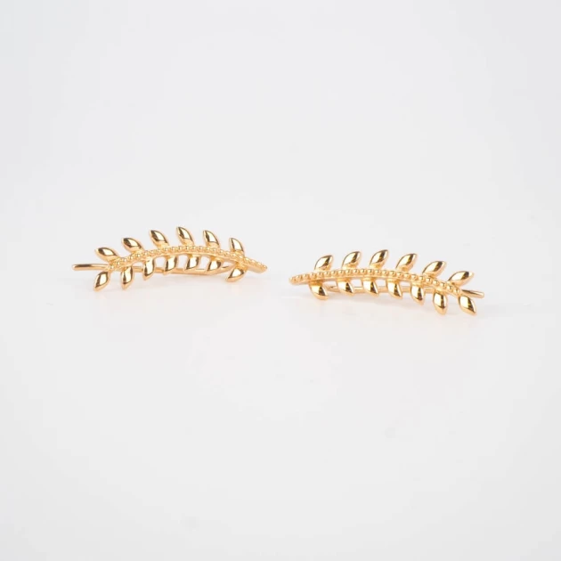 Gold ear cuff earrings -...